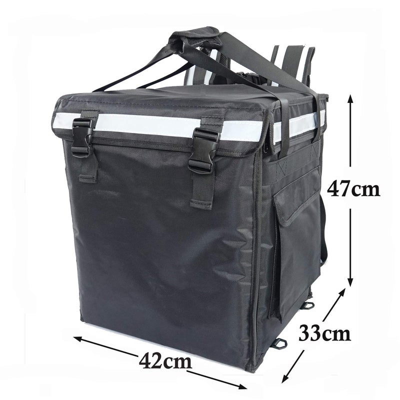 Packir PK-65Abl:10"-12" Pizza Delivery backpack Bag 16" L x 12" W x 18" H, Open from Top and Side. Insulated Food Delivery Box, Insulated Cabinet for Catering, Restaurant, Delivery Bike Drivers - Image 3